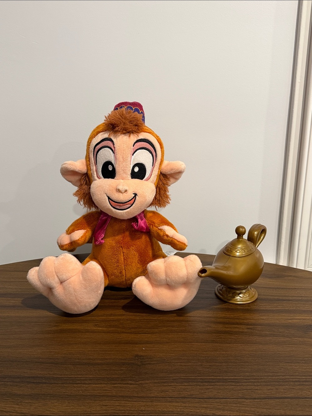 Aladdin’s Abu Stuffed Animal & Genie Lamp Prop - Halloween Accessories